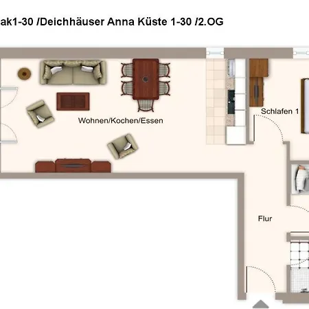Deichhäuser Anna Küste Deichhäuser Anna Küste 1-30 Apartamento *